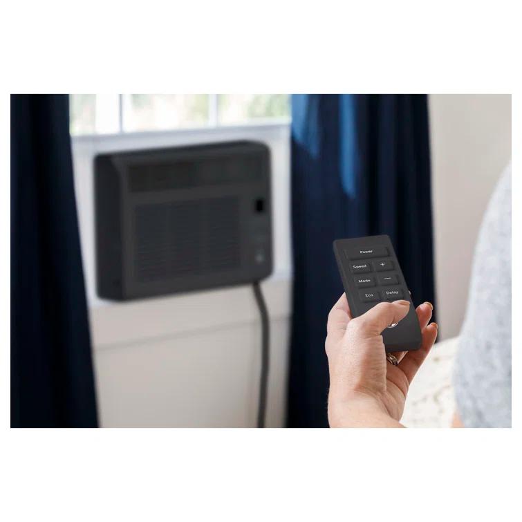 GE Appliances GE 6,000 BTU Electronic Window Air Conditioner For Small Rooms Up To 250 Sq Ft., Black