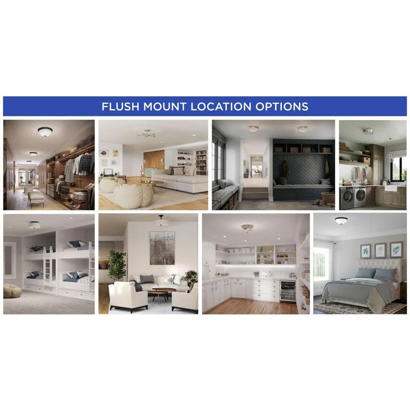 Alabaster Glass Flush Mount Light