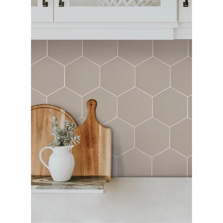 WallPops! Hexagon Peel and Stick Luxury Wall Tiles