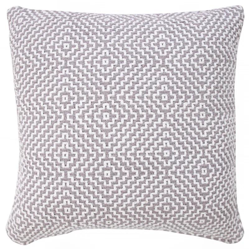 George Oliver Droitwich Geometric Cotton Reversible Throw Pillow