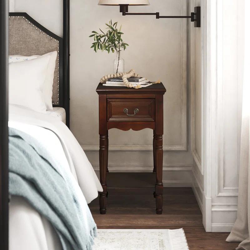 Ophelia & Co. Liscomb 15.5'' W Solid Wood Nightstand