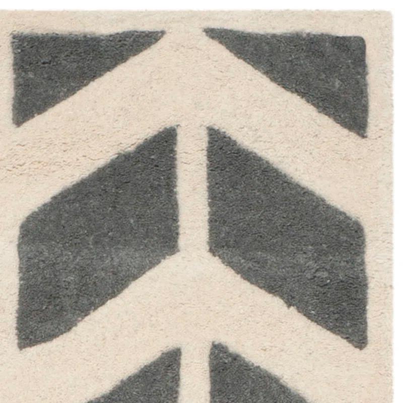 DASTINGO Chatham Hand Tufted Wool Chevron Rug