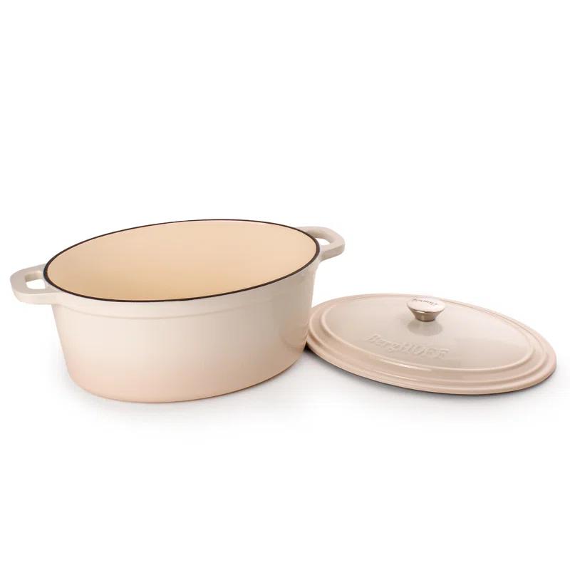 BergHOFF BergHOFF Neo 5Pc Cast Iron Set: 5Qt and 8Qt Covered Dutch Ovens and 10" Fry Pan