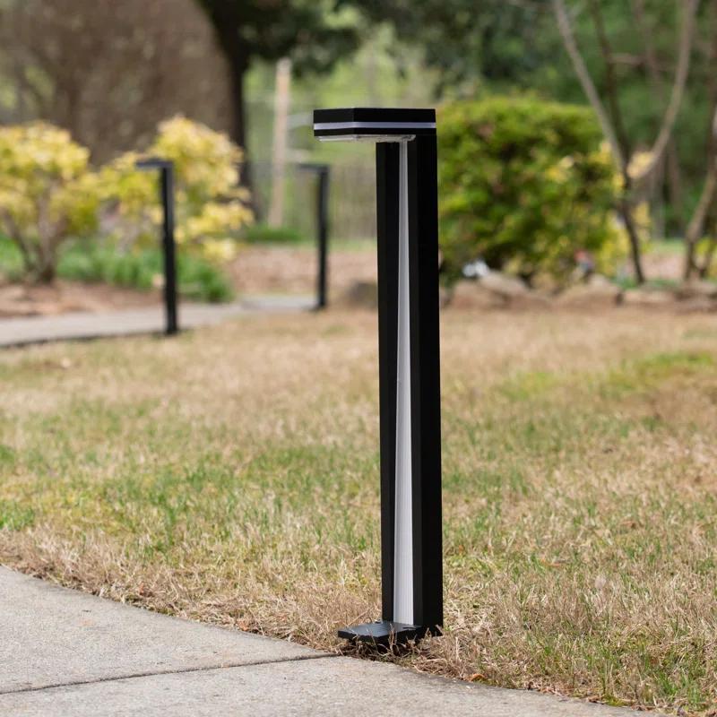 Gama Sonic Sentry Modern 60 Lumens Solar Outdoor LED Landscape Pathway Light - 2 Pack
