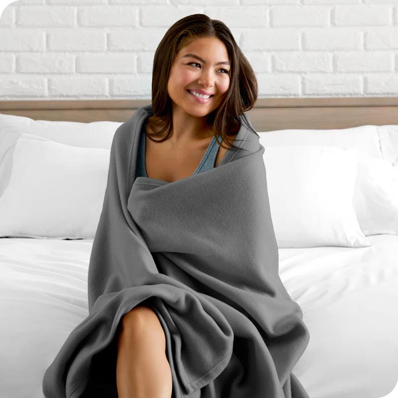 Bare Home Lightweight Polar Fleece Blanket