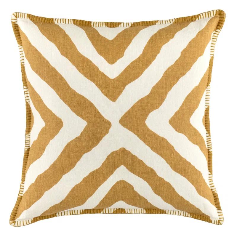 Pine Cone Hill Henri Ikat Linen Reversible Pillow Cover