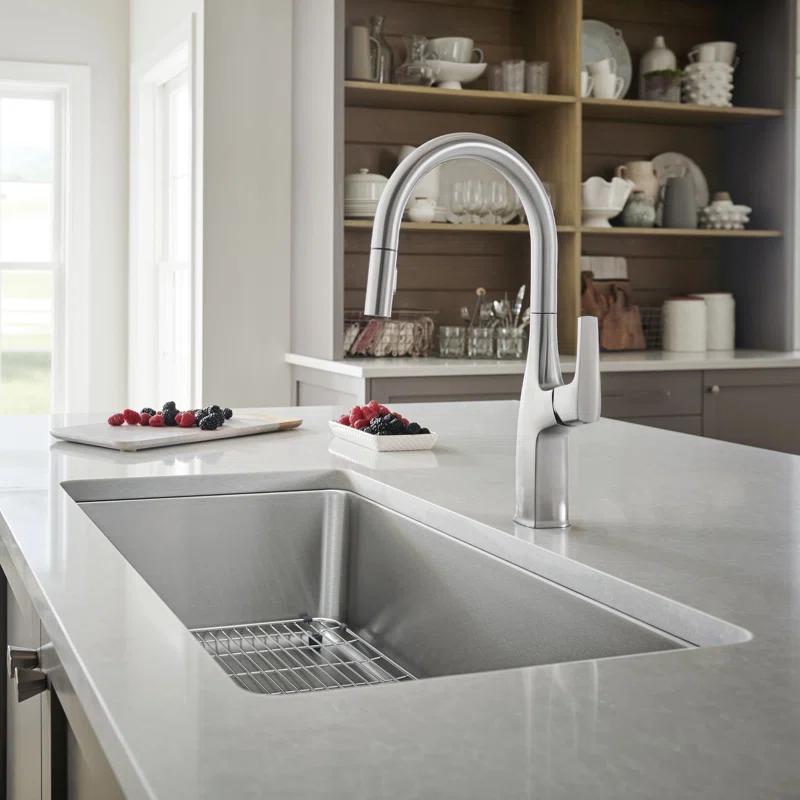 Blanco 442763 Formera 33" L x 18'' W Single Bowl Stainless Steel Undermount Kitchen Sink