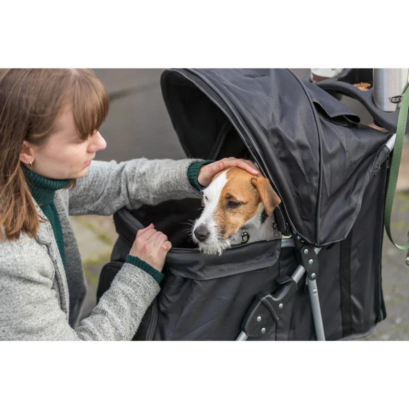TRIXIE TRIXIE Dog Stroller for Small Dogs and Cats, Lightweight and Compact Pet Stroller