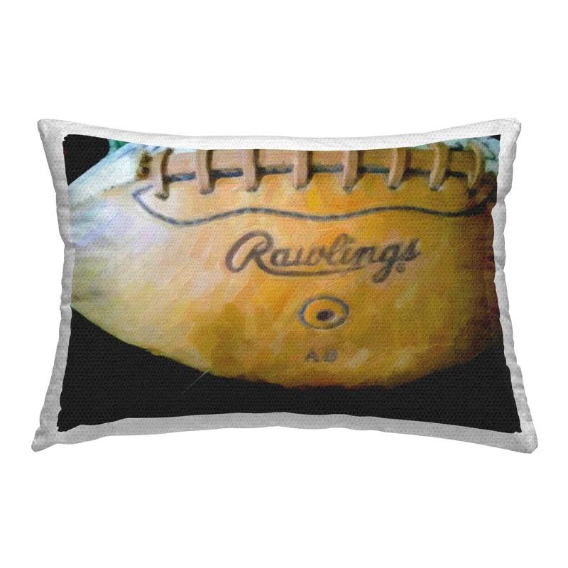 Painterly Team Football Outdoor Printed Pillow by Graffi*tee Studios