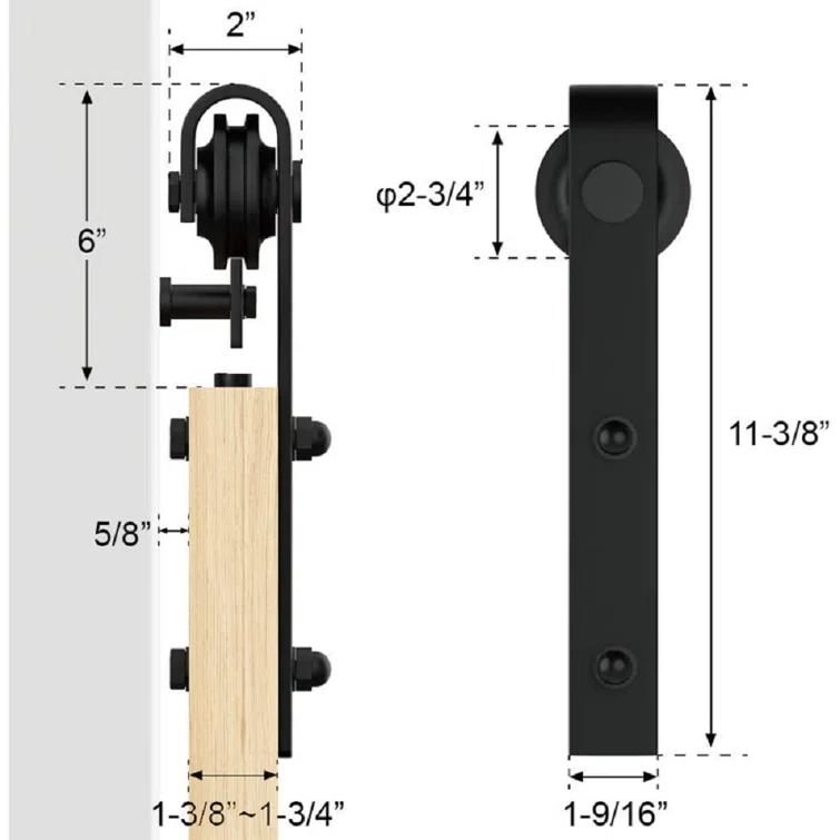 Lazio Double Door Barn Door Hardware Kit