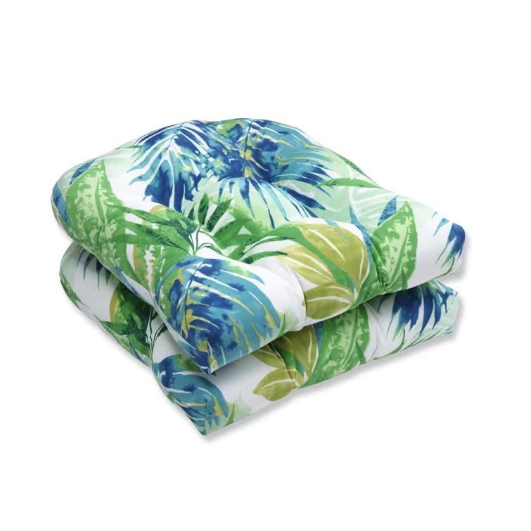 Highland Dunes Earnhardt Outdoor 5'' Dining Chair Seat Cushion (Set of 2)