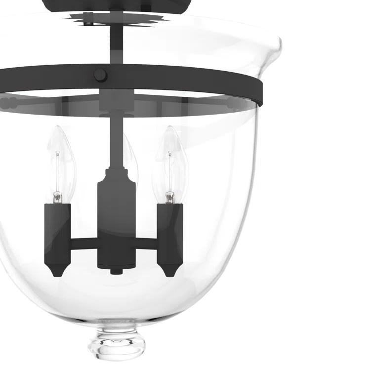 Hunter Fan Belltown 3 - Light 13'' Unique/Statement Urn Semi Flush Mount