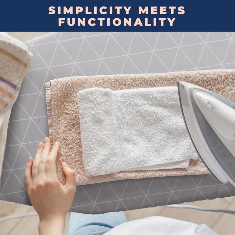 happhom 12 x 30 Tabletop Ironing Board Cover with Elasticized Edges, Fits Small, Table Top and Mini Boards