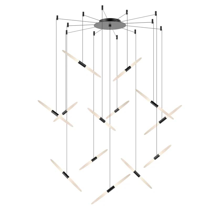 Ballet 13 - Light Dimmable LED Geometric Chandelier