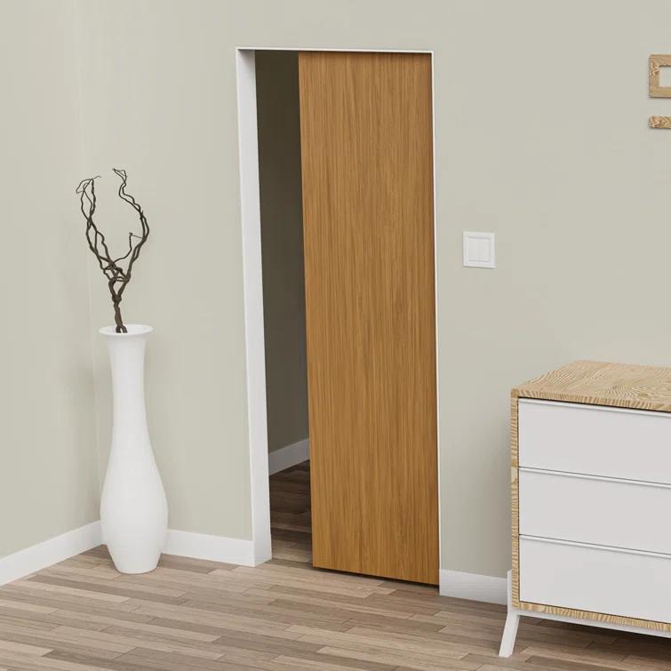 Villar Home Designs Heavy Duty Sliding Pocket Door Hardware Set for 24'' to 36'' doors with Soft Close and Frame
