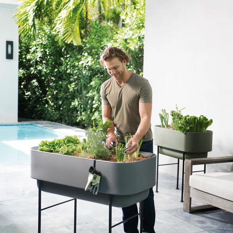 Nest Self Watering Raised Planter Box