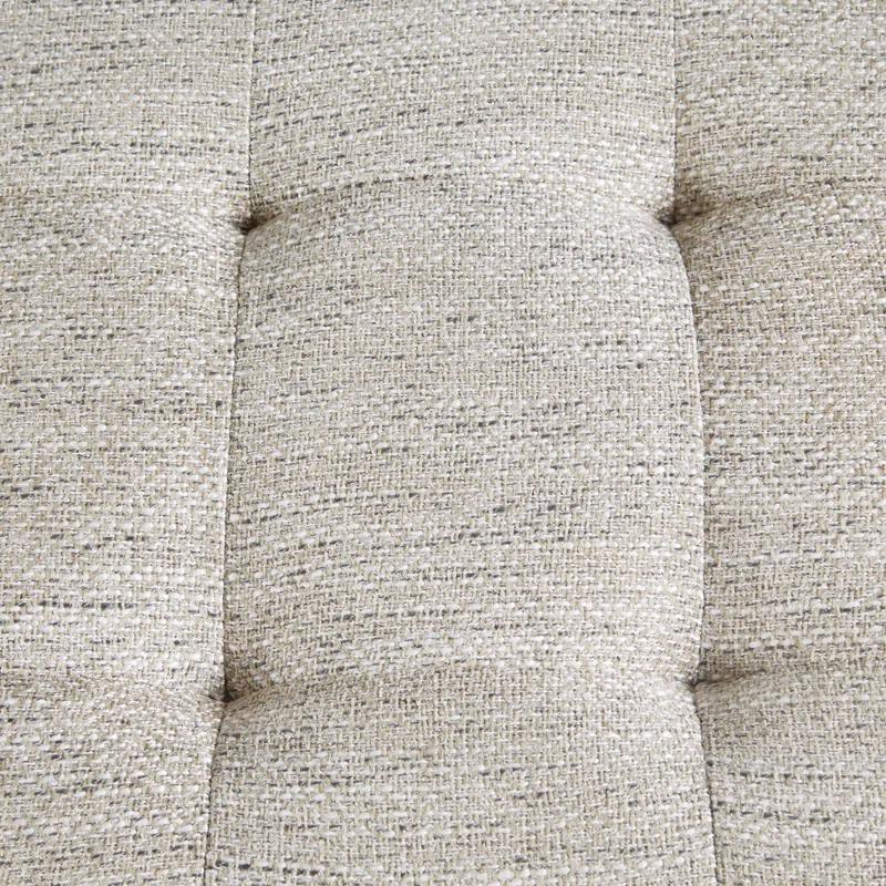 Martha Stewart Highland Tufted Accent Bench with Shelf