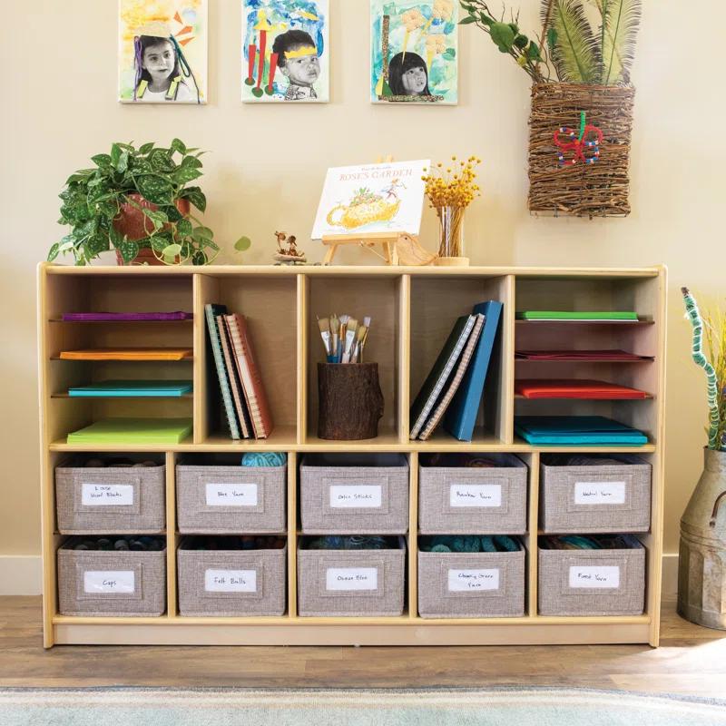 Guidecraft EdQ Essentials Shelves & 10 Bin Storage Unit