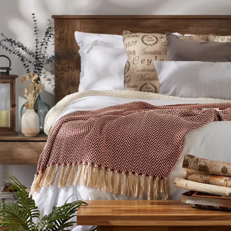 Design Imports Hand Woven Throw Blanket