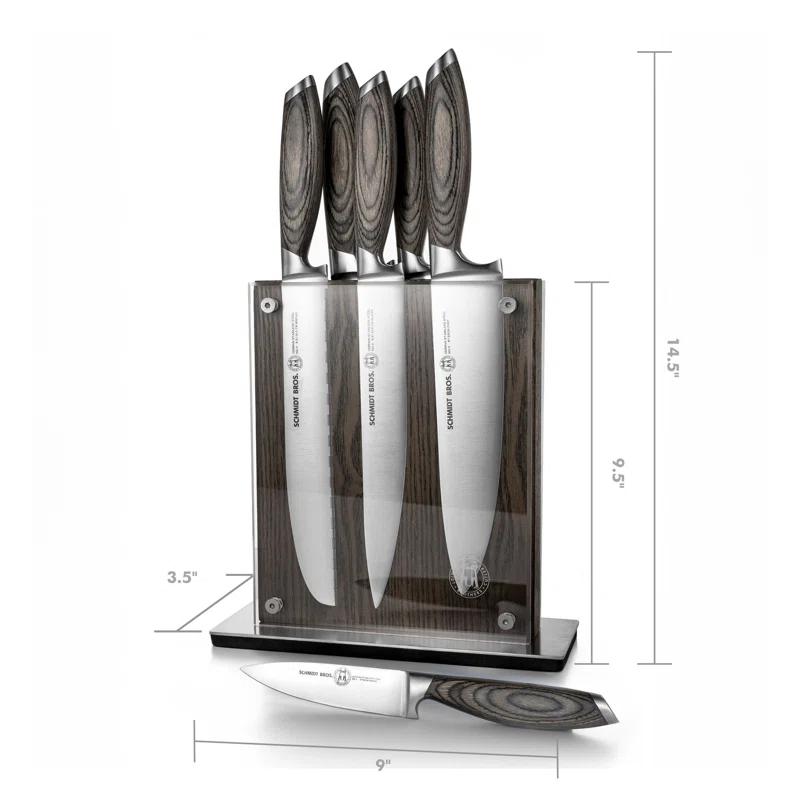Schmidt Brothers Cutlery Schmidt Brothers™ Cutlery Bonded Ash 7-Piece knife Block Set
