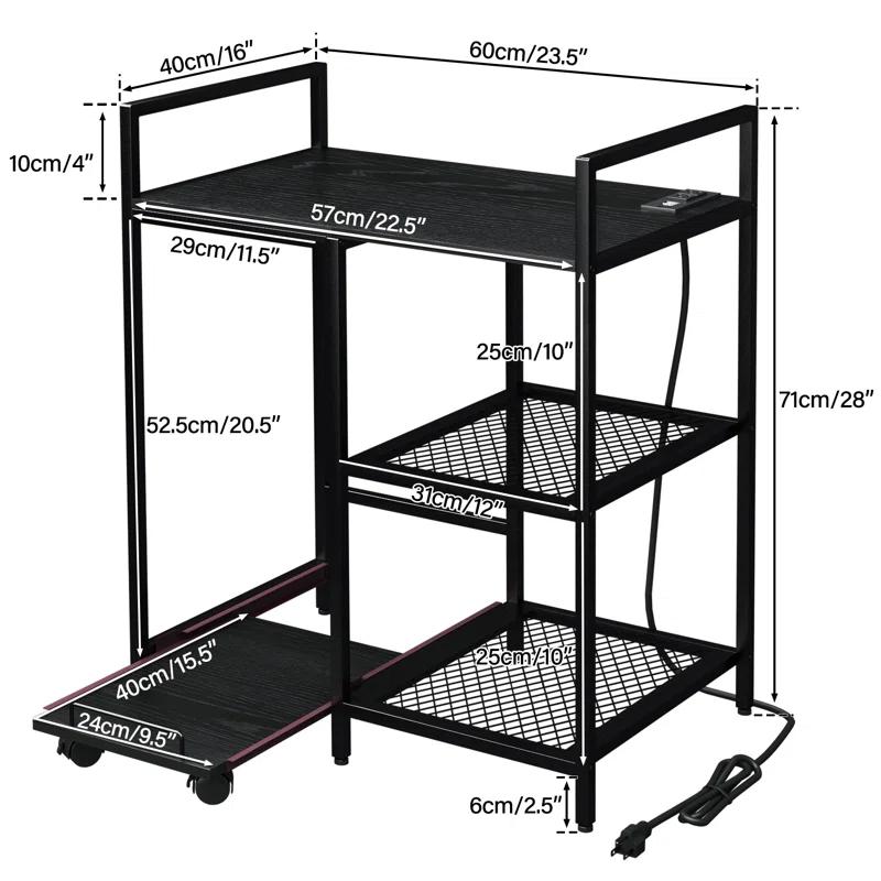 TC-HOMENY 28'' H x 23.5'' W Printer Stand & Reviews | Wayfair