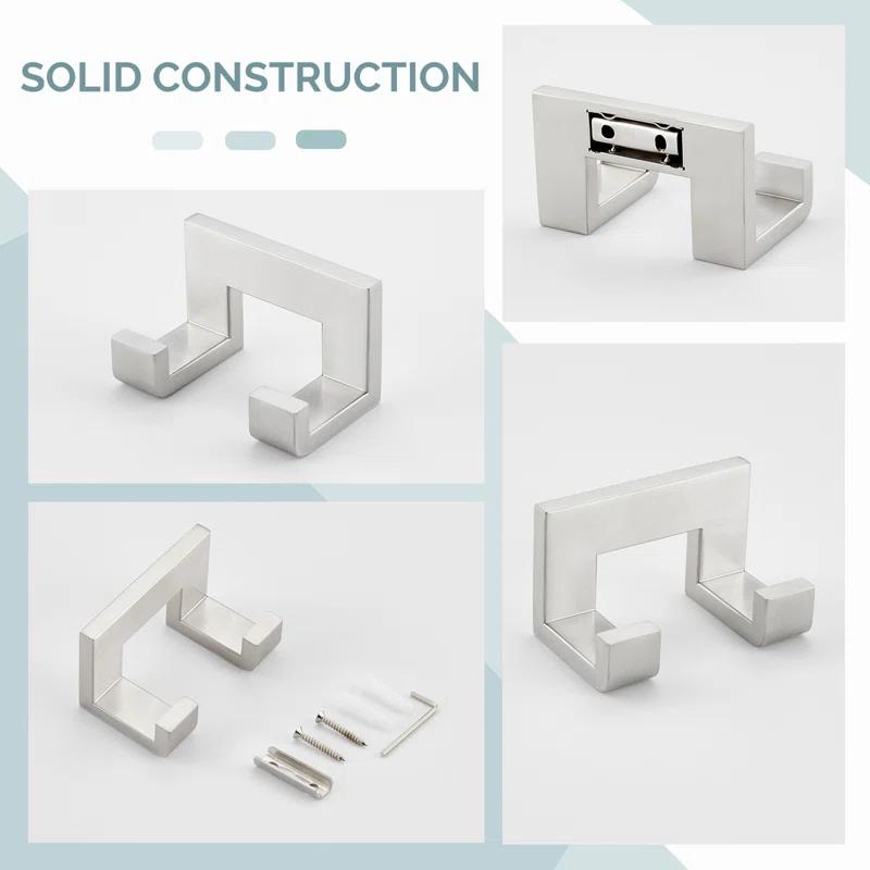 AngleSimple KB082 Double Wall Mounted Robe Hook