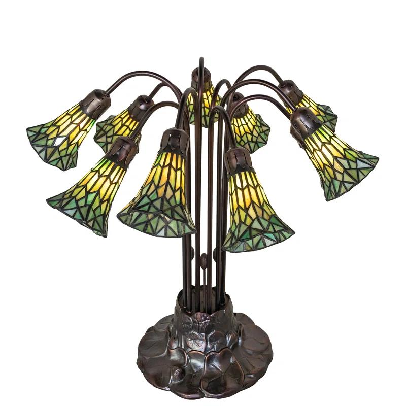 Meyda Lighting Pond Lily Metal Table Lamp