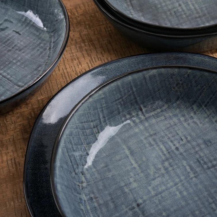Esma Stoneware 32 Oz Large Pasta Bowl (Set of 4)