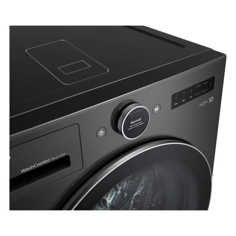 LG LG Ventless Washer/Dryer Combo WashCombo, All-in-One Mega Capacity with Inverter HeatPump, Technology and Direct Drive Motor, 5.0 cu. ft. WM6998HBA