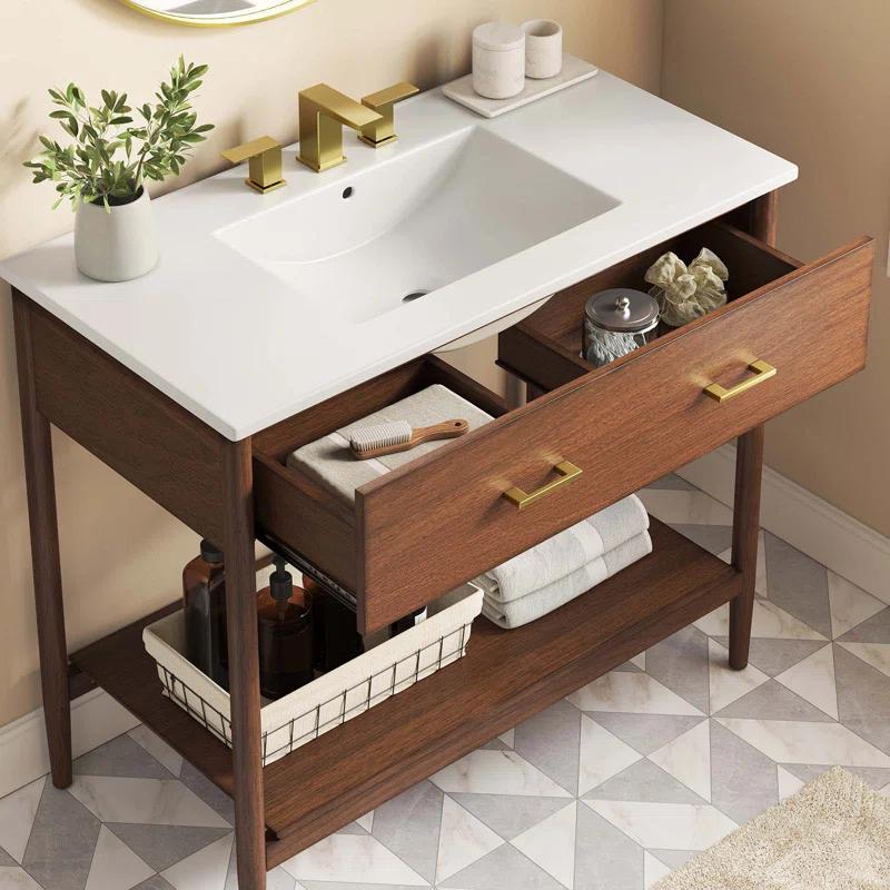 Modway Modway Zaire 36'' Single Bathroom Vanity with Ceramic Top