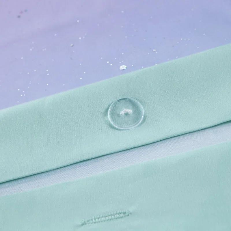 Intelligent Design Glimmer Watercolor Tye Dye Duvet Cover Set