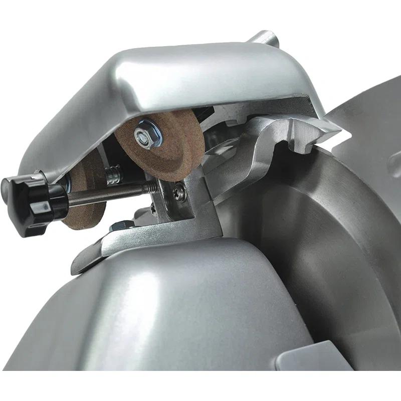 KWS KitchenWare Station KWS 200W Electric Meat Slicer 7.67 Stainless Steel Blade, Frozen Meat/ Deli Meat Slicer Low Noises