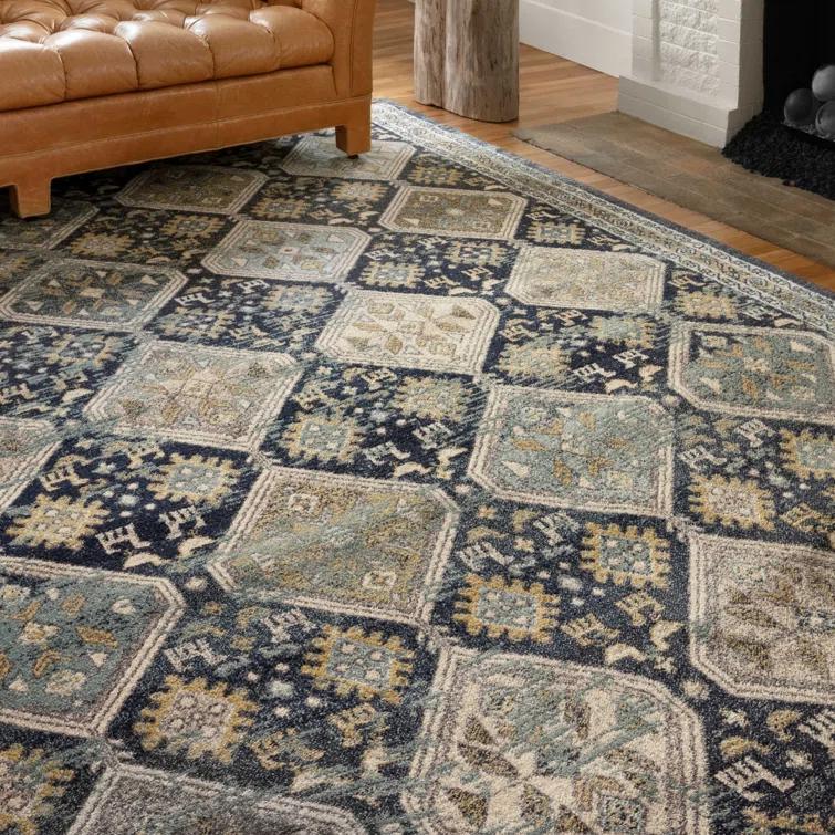 Kelly Clarkson Home Annabella Southwestern Blue Area Rug