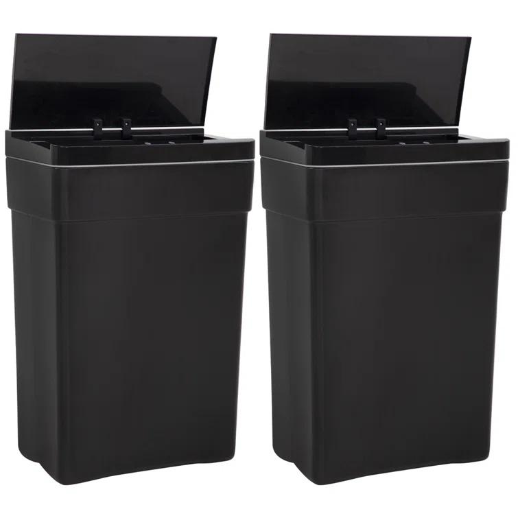 FDW Plastic Motion Sensor Kitchen Trash Can - 13 Gallons