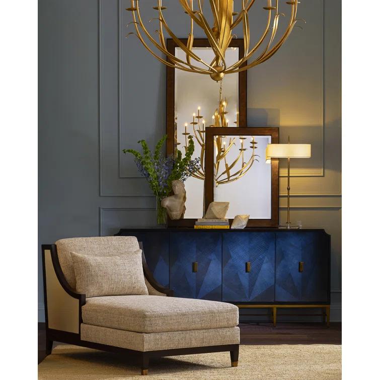 Antique Brass and Bone Linen Adjustable Table Lamp with Crystal Base