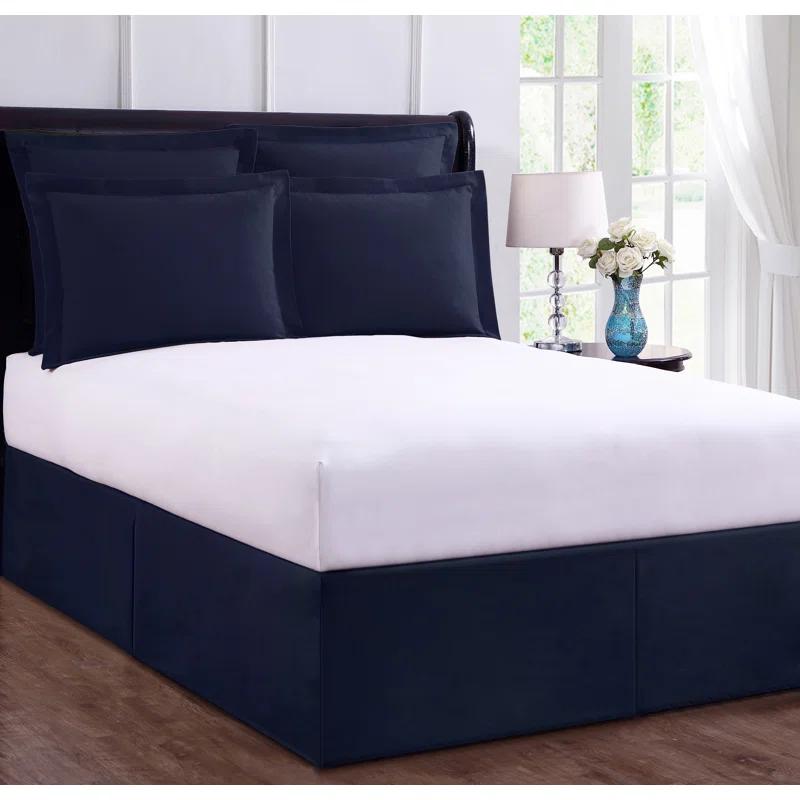 Fresh Ideas Pleated Wrinkle Resistant Wrap Around Bed Skirt