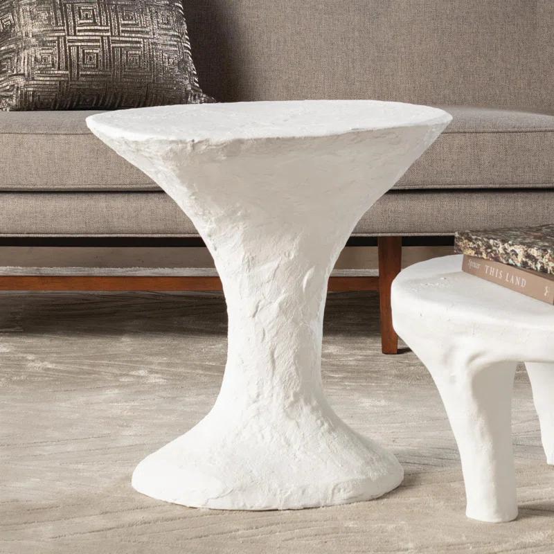 Studio A Home Primitive Accent Table-Soft White