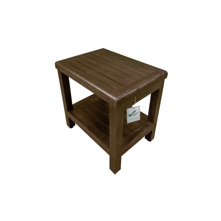 Decoteak Eleganto, Teak Shower Bench, Teak Wood Shower Bench, Teak Shower Bench, Teak Shower Stool