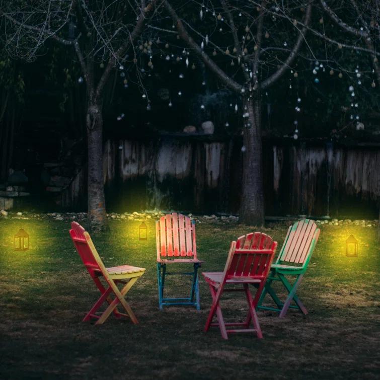 Techko 12.88 Outdoor Vintage Solar LED Lantern with Auto Dawn-to-Dusk Sensor