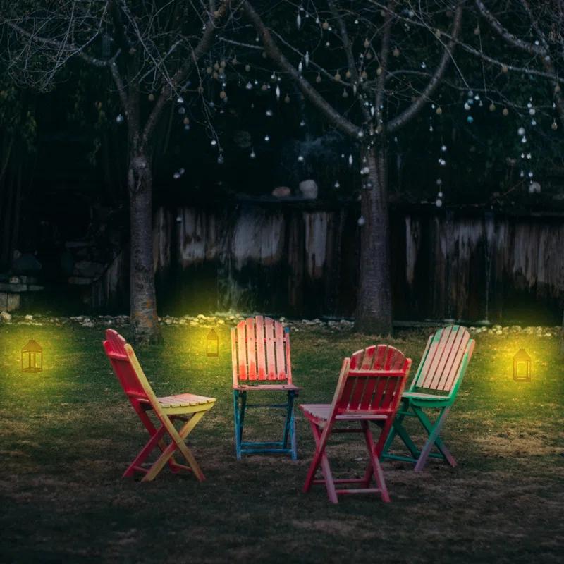 Techko 12.88 Outdoor Vintage Solar LED Lantern with Auto Dawn-to-Dusk Sensor