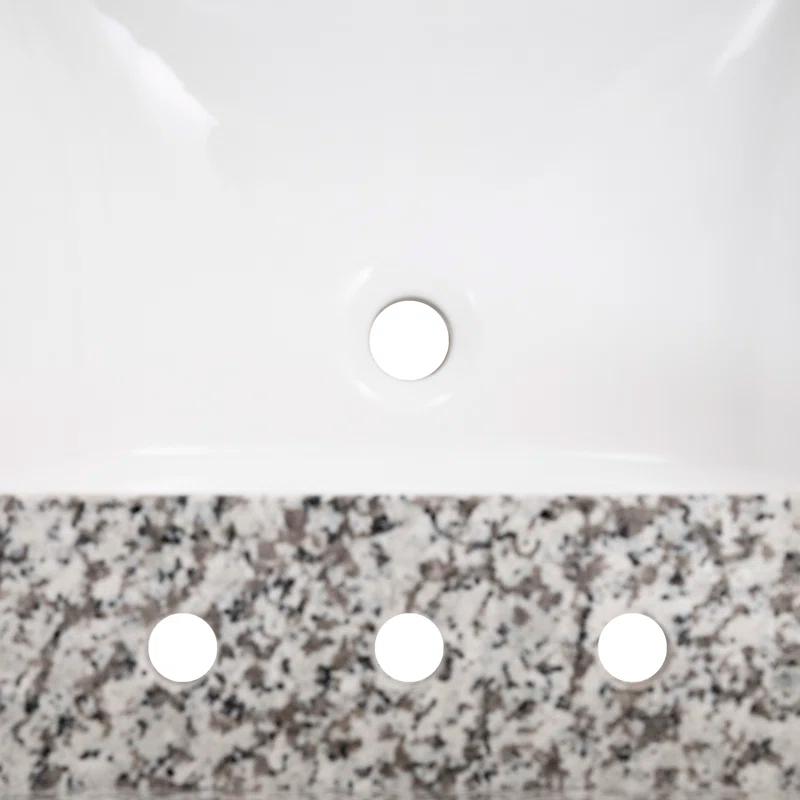 61 in. x 22 in. D Bathroom Vanity Top with Double Sinks