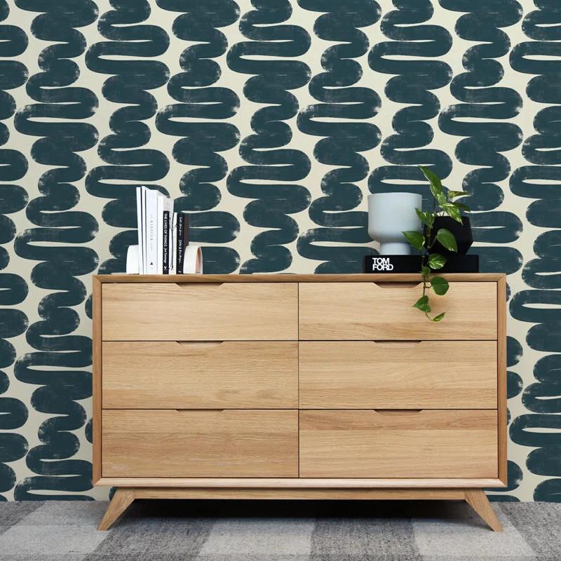 Wiggle Room Peel and Stick Wallpaper By Bobby Berk