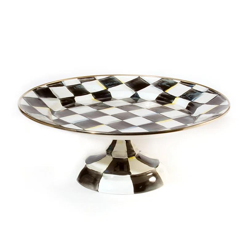 MacKenzie-Childs Courtly Check® Pedestal Platter