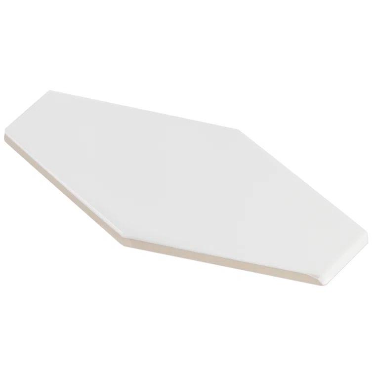 Bond Tile Midland Hexagon 4" x 8" Ceramic Subway Wall Tile (5.38 sq. ft. / box)