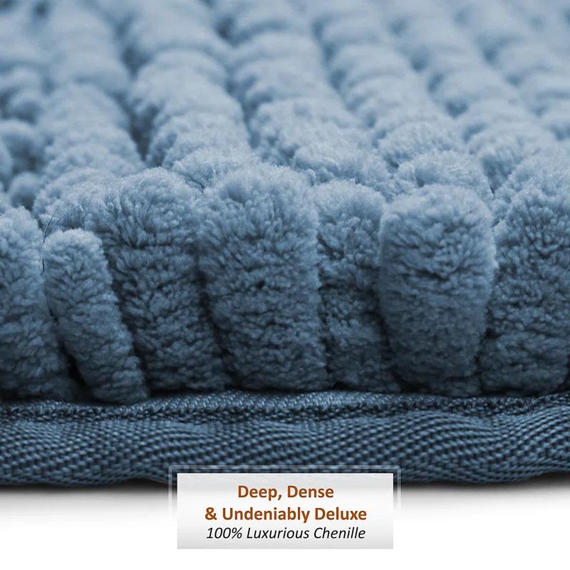 Clara Clark Clara Clark Chenille Extra Soft And Absorbent Bath Mat.