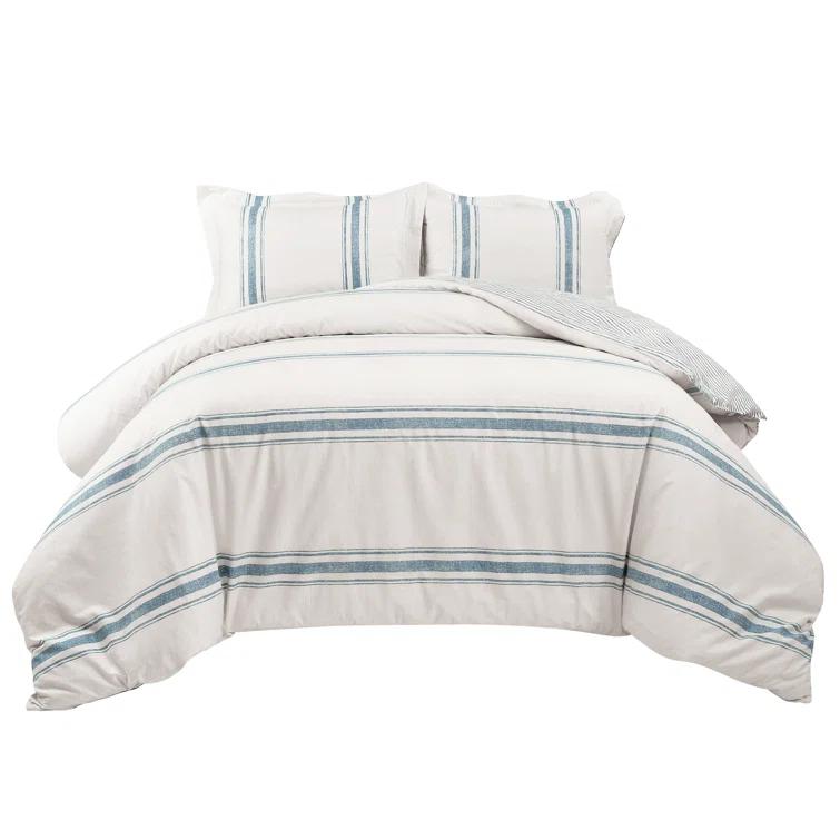 Farmhouse Standard Cotton Reversible Comforter Set