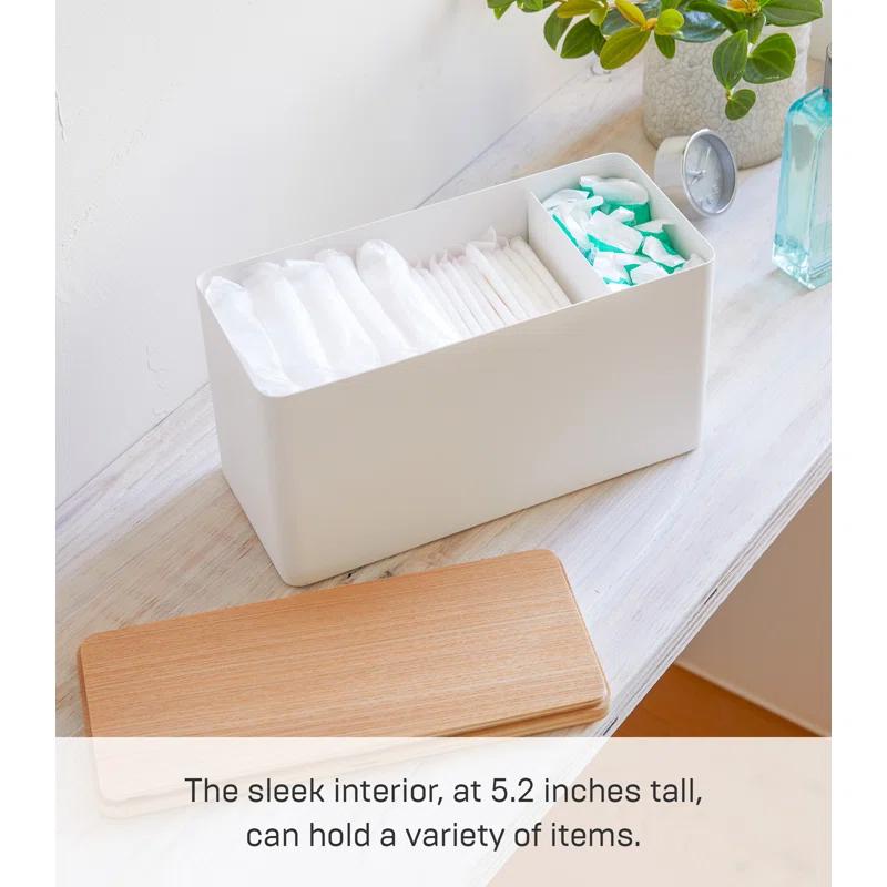 Yamazaki Home Rin Yamazaki Home Countertop Organizer Bathroom Kitchen Toiletries Holder, Sliding Divider