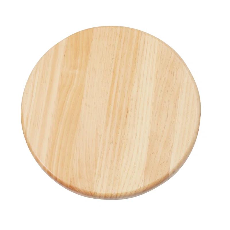 National Public Seating Fixed Height Industrial/Shop Stool, Butcher Block Seat
