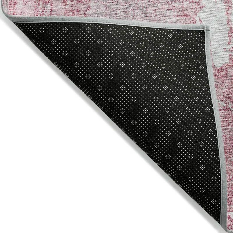 Machine Washable Indoor/Outdoor Chayden ACN989 Pink Rug