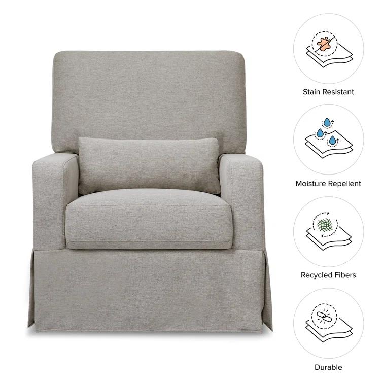 Crawford Upholstered Swivel Glider